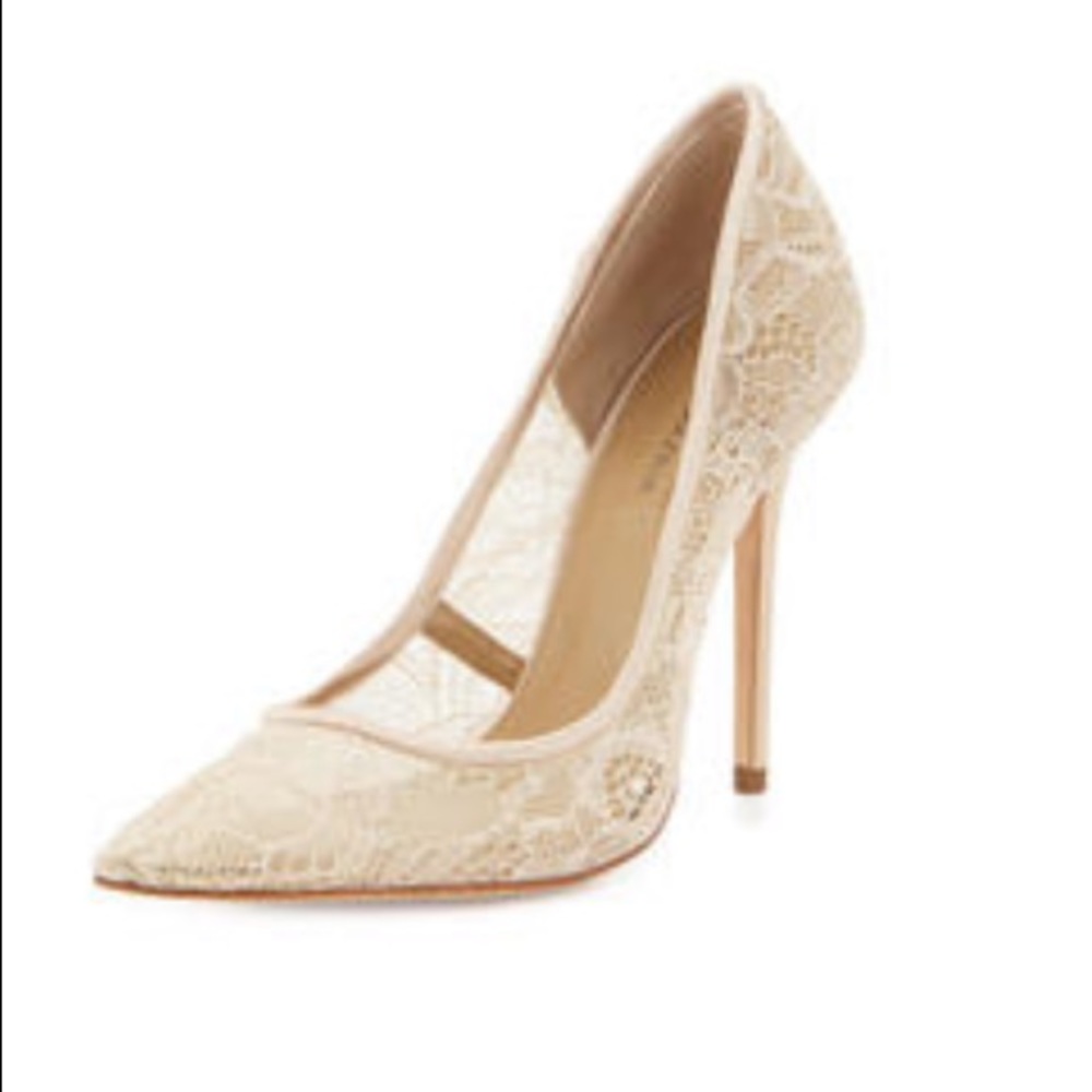 BCBG Opia lace heels